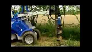 MultiOne S630 mini loader with Auger  Trivella  Erdbohrgerät [upl. by Goldwin747]