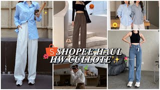 SHOPEE HAUL CELANA CULLOTE MURAH BERKUALITAS✨  WAJIB COBAIN [upl. by Stoffel]