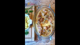 Recette de lapin en cocotte  Rabbit recipe shorts autumn cooking [upl. by Baum]