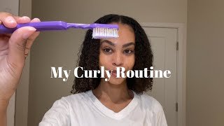 My 3C Curly Hair Routine  for the lazy hair gyalsss [upl. by Valentino]