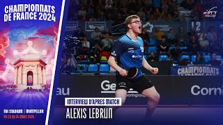 INTERVIEW  Alexis Lebrun finaliste simples messieurs [upl. by Tomlin435]