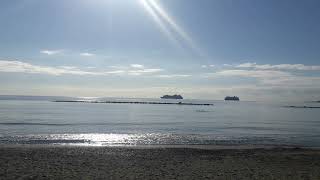 Christmas morning Limassol beach 2021 [upl. by Edualcnaej]