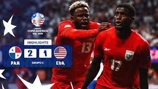 PANAMÁ 21 USA  HIGHLIGHTS  CONMEBOL COPA AMÉRICA USA 2024™ [upl. by Suitangi]