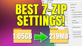 Best 7Zip Compression Settings for 7z and Zip File Formats [upl. by Alik482]