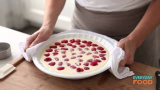 Baked Raspberry Custard  Everyday Food with Sarah Carey [upl. by Bartie]