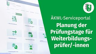 Wie funktioniert die Anwendung quotPrüfungsplanungquot im OnlinePortal der Ärztekammer WestfalenLippe [upl. by Vidda]