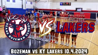 Bozeman vs KY Lakers Varsity Volleyball 1042024 [upl. by Arimas507]