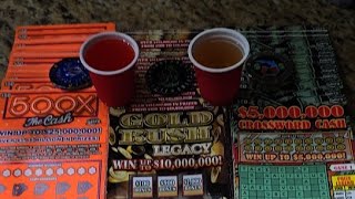 🥃 2700 worth of Tickets 3 Full Books Chasing all the millions shotscratchers [upl. by Illyes]