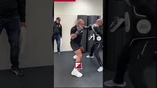 Mike Tyson shows Day 2 of Fight Camp shorts [upl. by Irihs491]