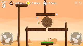 Flappy Golf 2 SHIPYARD HOLE 19 Superstar Walkthrough [upl. by Ojiram504]