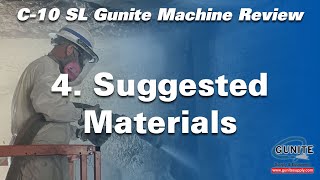 C10SL Gunite Machine Equipment Review  Suggested Materials [upl. by Yrot]