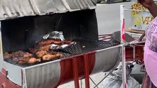 BEST Jerk pork in Negril  Travelling Jamaicas Countryside  JamaicaUncut [upl. by Notnek905]