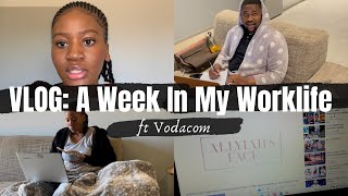 VLOG A Week In My Worklife remote ft Vodacom [upl. by Haneen]