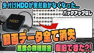 外付けHDDが突然故障動画データ全消失から復旧までの長い道のりをまとめてみた [upl. by Ruder]