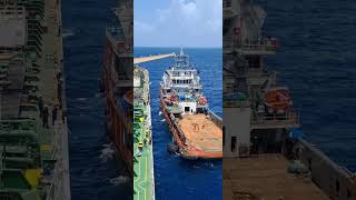 Personnel Transfer via Basket from Ship to OffShore vessel sea ship seafarerslife arabiansea [upl. by Treat]