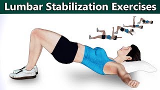 Lumbar Spine Stabilization Exercises [upl. by Shirl]