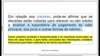 OBJETIVO DA INFORMAÇÃO CONTÁBIL  CONTABILIDADE SOCIETÁRIA [upl. by Rairb161]