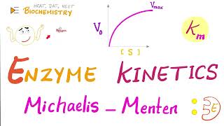 MichaelisMenten Equation amp Enzyme Kinetics  Biochemistry Series [upl. by Oir]