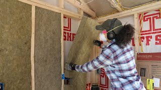 How to Insulate a Shed  Thrift Diving [upl. by Eisle542]