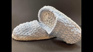 DIY Come creare PANTOFOLE CIABATTE ALLUNCINETTO CROCHET SLIPPERS PANTUNFLAS Fai da te [upl. by Silberman]