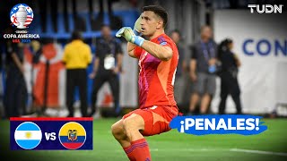 ¡TANDA DE PENALES COMPLETA  Argentina 11 Ecuador  Copa América 2024  4tos  TUDN [upl. by Aikar]