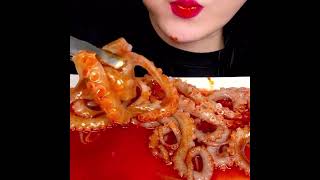 asmr eating live octopus with spicy sauce [upl. by Asiek]