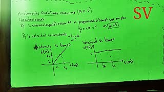 MRU CINEMÁTICA VIDEO 1 EXPLICACION DE FORMULAS INTRODUCCIÓN [upl. by Ellebasi]