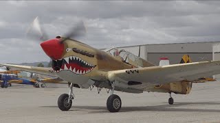 P40N Curtiss Warhawk Flying Demo [upl. by Yniattirb]