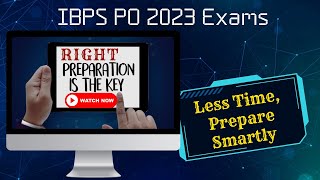 ⏰Times Ticking for IBPS PO 2023 🔥Prepare Smartly with these TimeTested Tips ⌛🔑 [upl. by Janet]