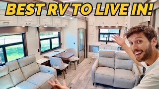 The BEST fifth wheel RV to live in 2024 DRV Mobile Suites 41RKDB [upl. by Eladal]