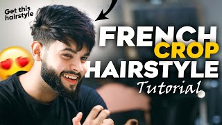 I Tried FRENCH CROP Hairstyle😍  How to Get French Crop Hairstyle  Best Hairstyle for mens [upl. by Linda]