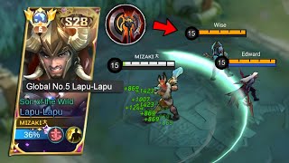 NEW UPDATE LAPU LAPU NEW UPDATED ONE SHOT BUILD THAT YOU MUST TRY wtf insane damage [upl. by Neemsaj]