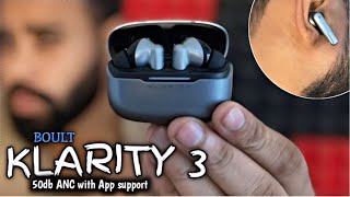 Best ANC TWS under ₹2000 Boult Klarity 3 full testing Review⚡️50db ANC WITH 6 mic amp ENC [upl. by Leaper]