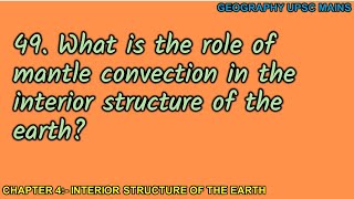 449 Role of Mantle Convection in Earths Interior Structure [upl. by Finn155]