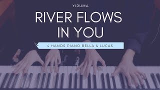 🎵Yiruma  River Flows In You  4hands piano [upl. by Adnamaa]