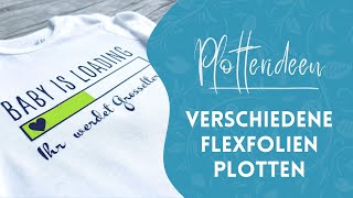 Plotteranleitung  Verschiedene Varianten von Flexfolien im Vergleich [upl. by Scrivenor951]