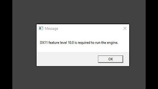 How To Fix Dx11 Feature Level 100 is Required to Run The Engine All Games Fixed In Windows 10 [upl. by Hanni424]