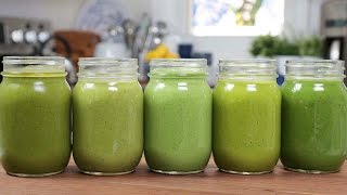 5 Green Smoothie Recipes [upl. by Anelim]