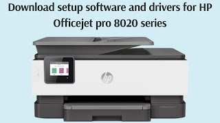 HP OfficeJet Pro 8020 WiFi Direct Setup Review [upl. by Erdied]