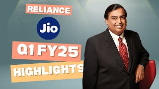 Reliance Jio Q1 FY25 Results TOP Highlights [upl. by Maiocco]