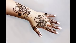 Khaleeji Heena Mehndi Design for Hand [upl. by Nyleahs]