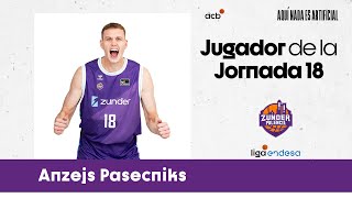 ANZEJS PASECNIKS Jugador de la Jornada 18  Liga Endesa 202324 [upl. by Farnham55]