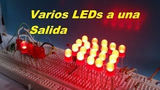 Como Conectar 100 LEDs a una Salida Circuito [upl. by Eicyak]