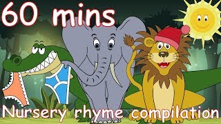 Down In The Jungle And lots more Nursery Rhymes 60 minutes [upl. by Imojean921]