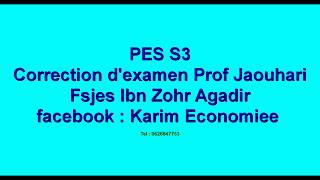 Problèmes économiques et sociaux S3 Séance 3 Enseignant AZIZ OUIA [upl. by Arnie]