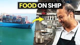 Watch what we EAT On a Merchant Navy Ship LIFE AT SEA [upl. by Ainoloppa]