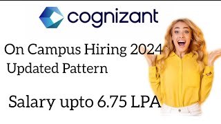 Cognizant Hiring Process 2024  Updated exam pattern  ON amp OFF Campus placement [upl. by Arras]