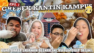 NYOBAIN JAJANAN VIRAL DI VOKASI UI GREBEK KANTIN KAMPUS EP 1 [upl. by Arinaj45]