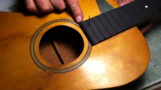 Parlor Guitar restoration part 2 [upl. by Vida]