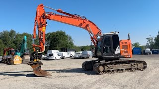 Köp Grävmaskin Hitachi ZX225USLC6 med grävsystem rotator m grip amp 3 skopor på Klaravik [upl. by Radley]